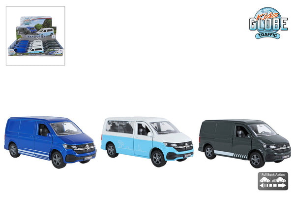 Kids Globe VW Transporter die cast pb 3ass 13,5cm