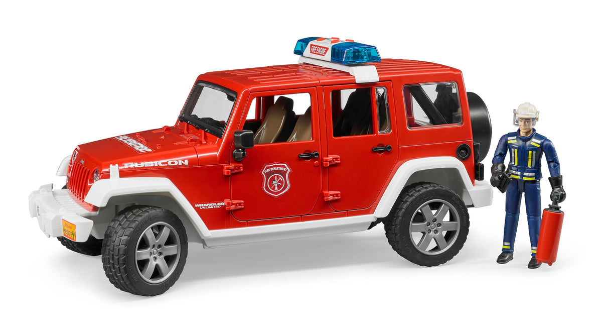 Bruder Jeep Wrangler UnlimitedRubicon brandweer auto (02528)