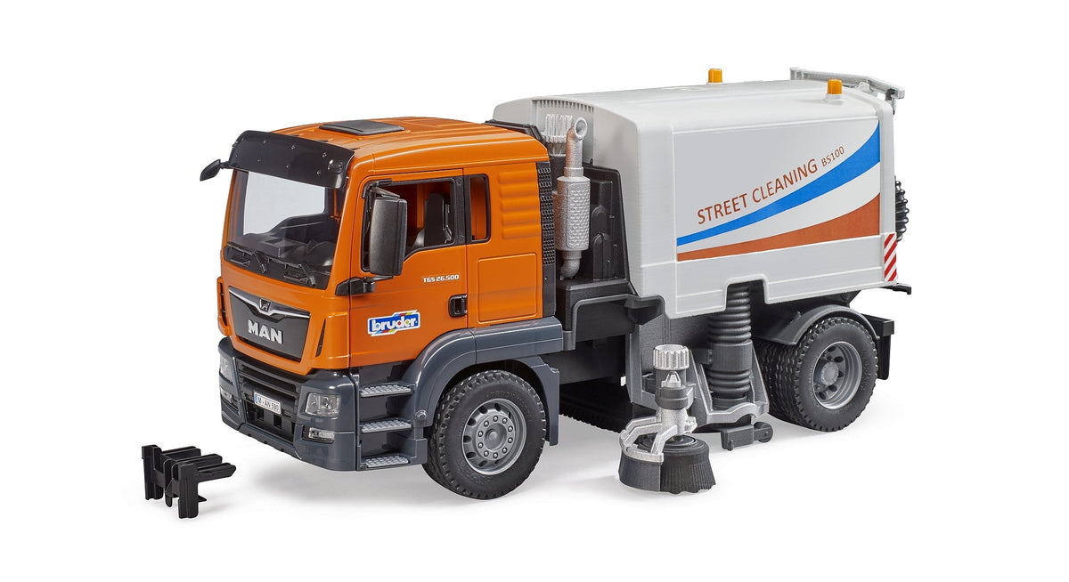 Bruder MAN TGS LKW stratenreiniger (03780)