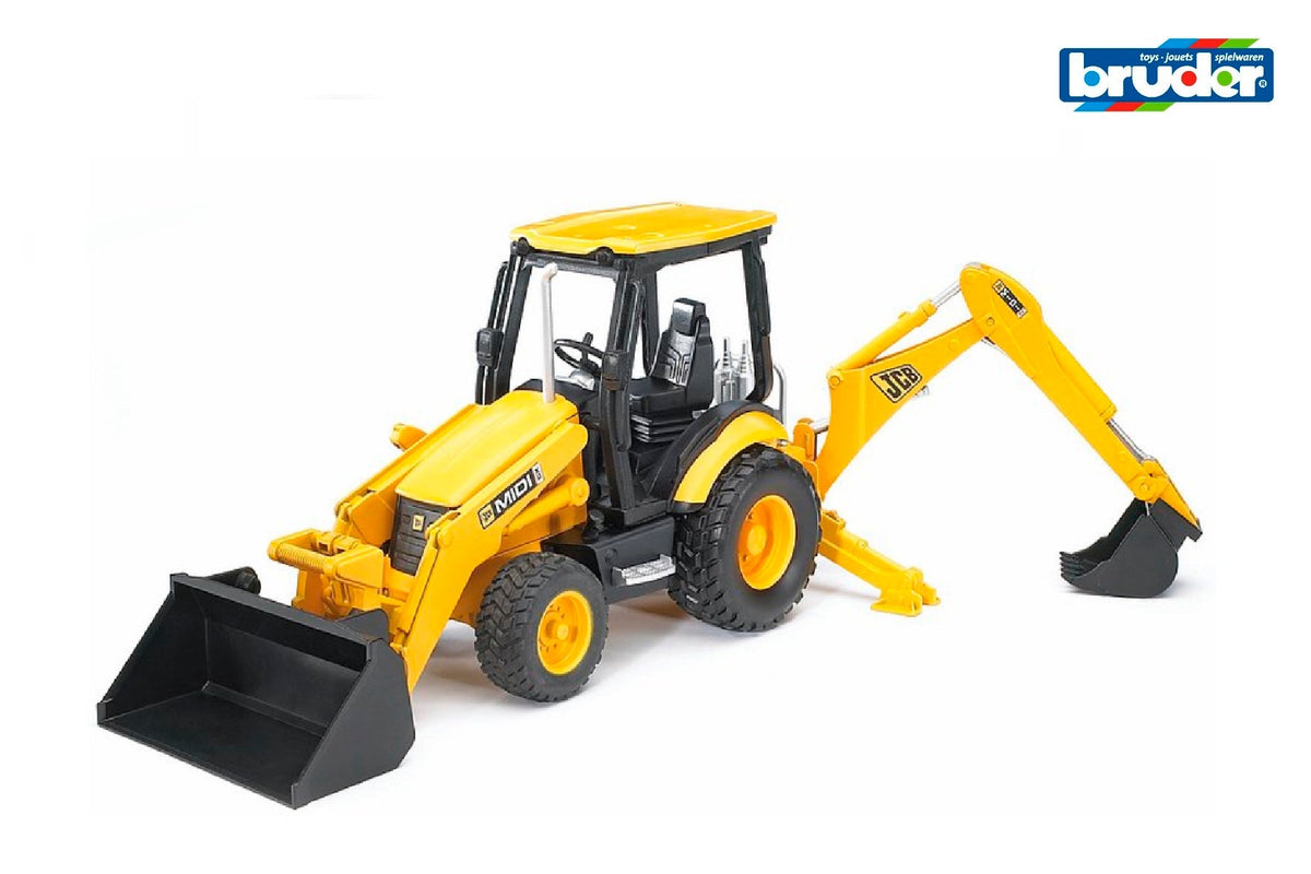 Bruder JCB tractor met voor- en achterlader (02427)