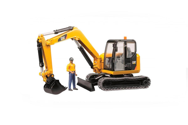 Bruder Cat mini graagmachine met figuur (02466)