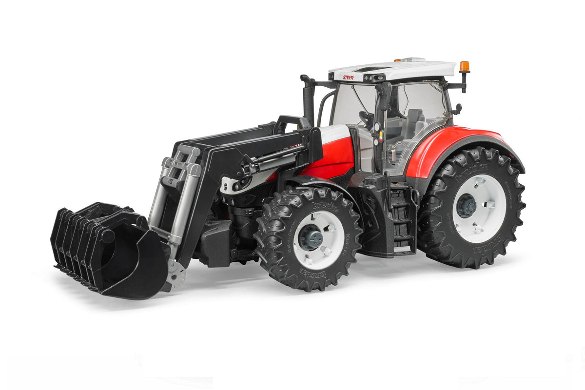 Bruder Steyr 6300 Terrus CVT met frontlader (03181)