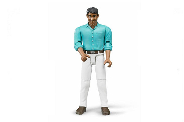 Bruder man getint met witte broek 10,7cm (60003)