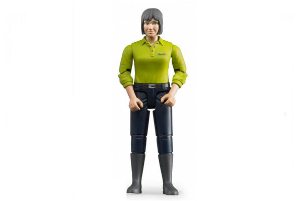 Bruder vrouw met blanke huid en donker blauwe broek 10,7cm  (60405)
