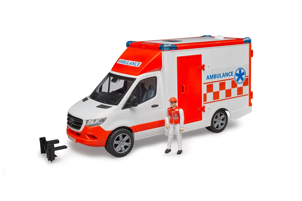 Bruder MB Sprinter ambulance met bestuurder (02676)