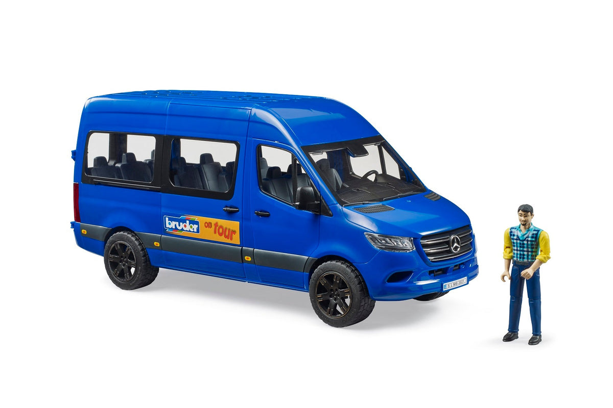 Bruder MB Sprinter transportwagen met bestuurder (02681)