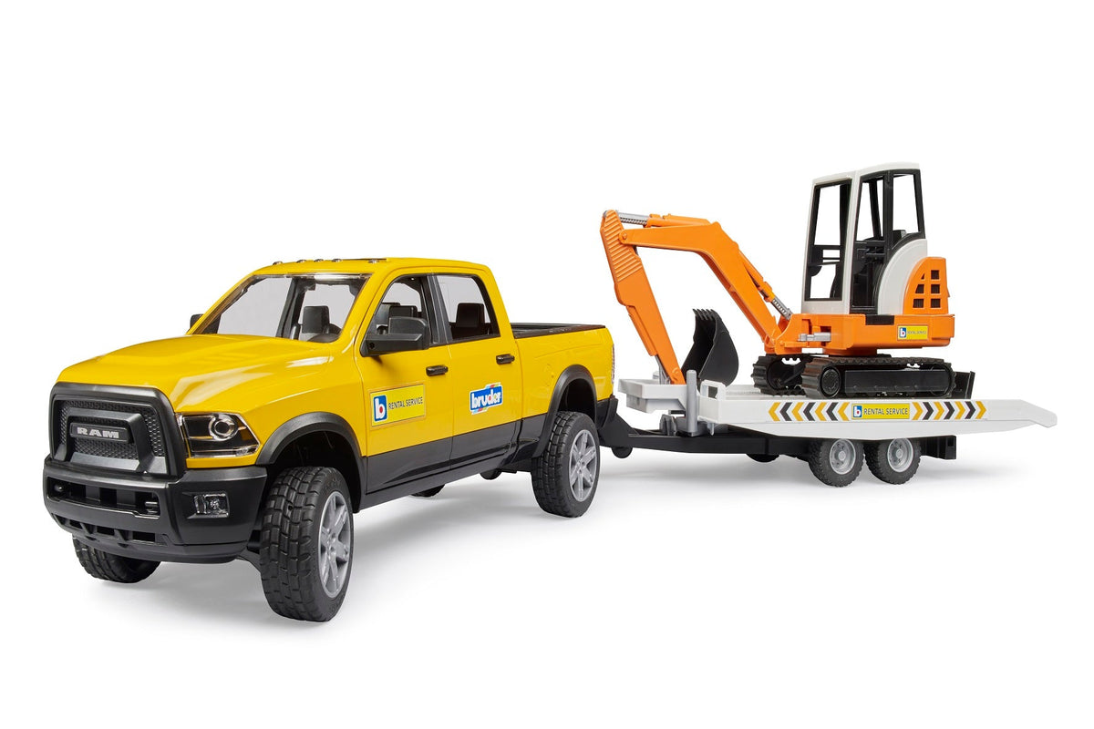 Bruder RAM Rental Service met mini graafmachine (02546)