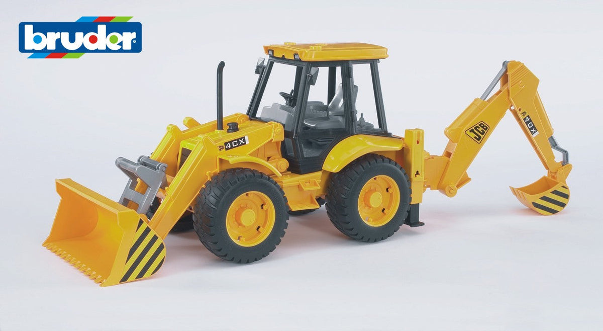 Bruder JCB tractor met voor- en achterlader (02428)