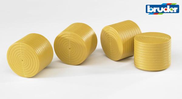 Bruder balen 4 stuks bruin voor Claas Rollant 250 (02344)