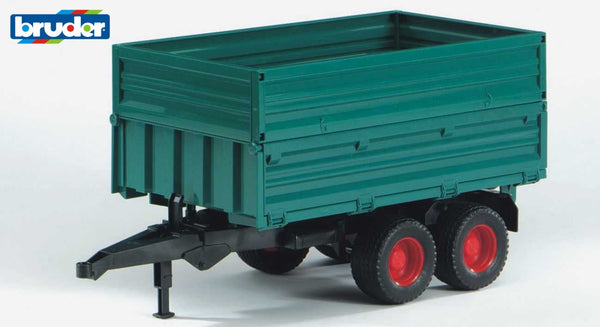 Bruder tandem-aanhanger groen Welgem (02010)