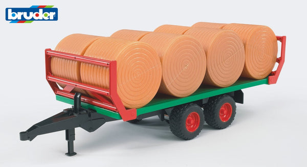 Bruder balentransporter met 8 balen (02220)
