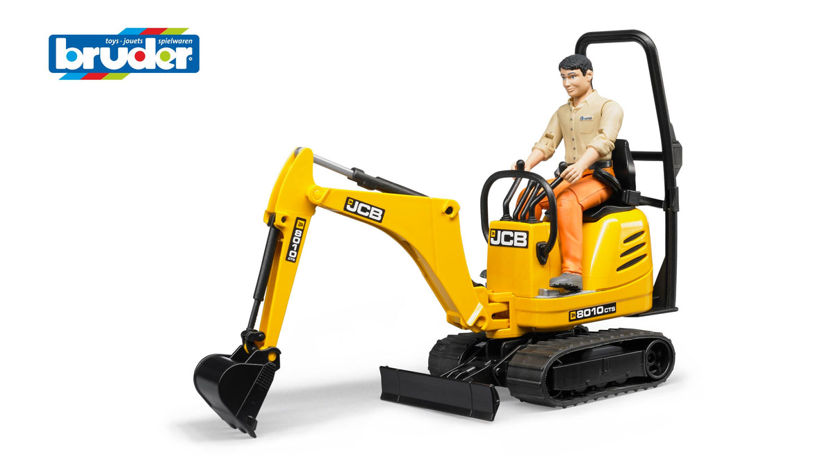 Bruder JCB Micro graafmachine 8010 CTS met figuur (62002)