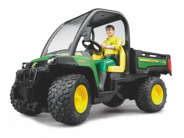 Bruder John Deere Gator 855D met chauffeur (02490)