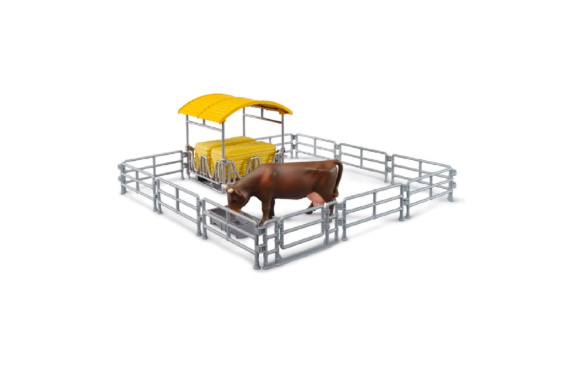 Bruder hooirek met omheining en voerbak (62612)