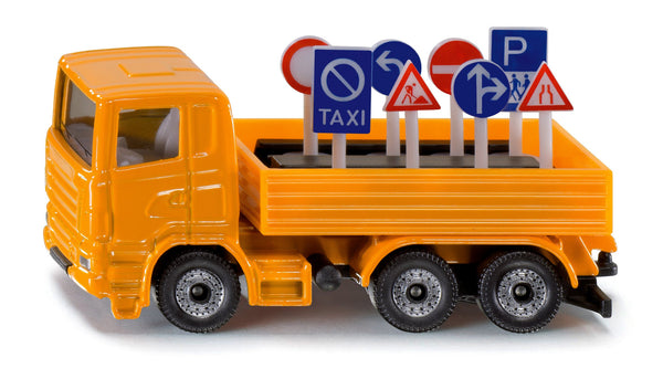 Siku Vrachtwagen met verkeersborden (1322)