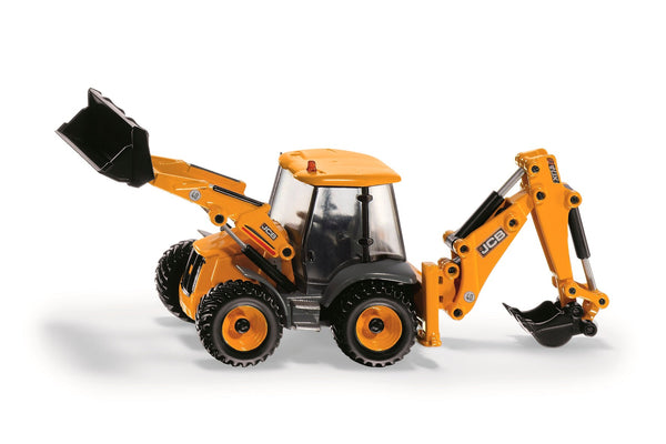 Siku JCB 4CX tractor met voor- en achterlader (3558)