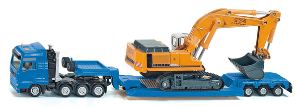 Siku zwaar transport met Liebherr Graafmachine (1847)