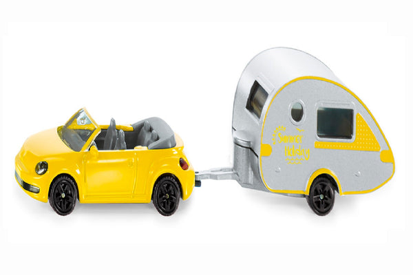 Siku Beetle met caravan (1629)