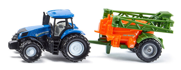 Siku tractor New Holland met veldspuit (1668)