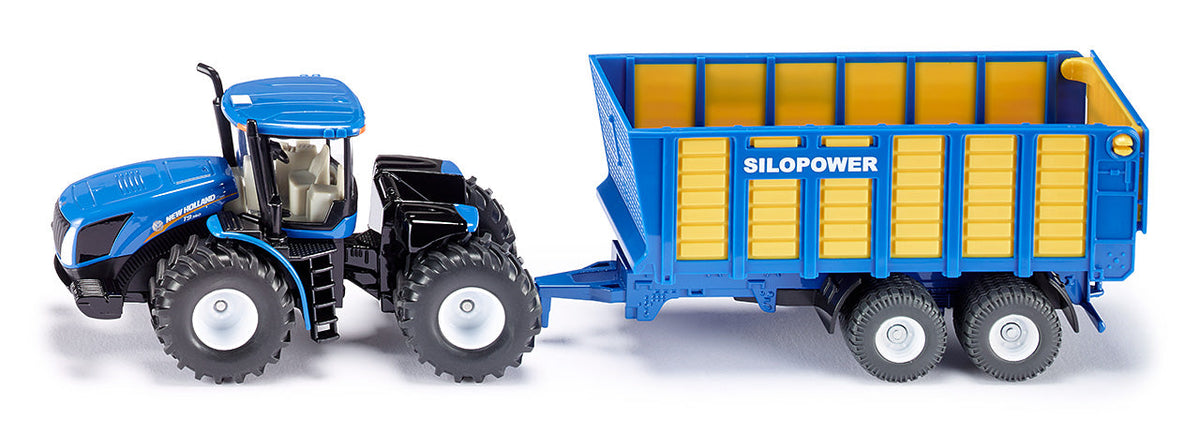 Siku new holland tractor met hooiwagen 1:50 (1947)
