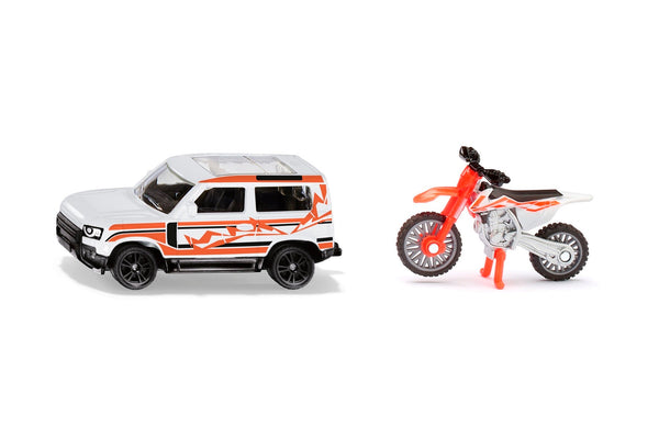 Siku Land Rover Defender met KTM Motor (1114)