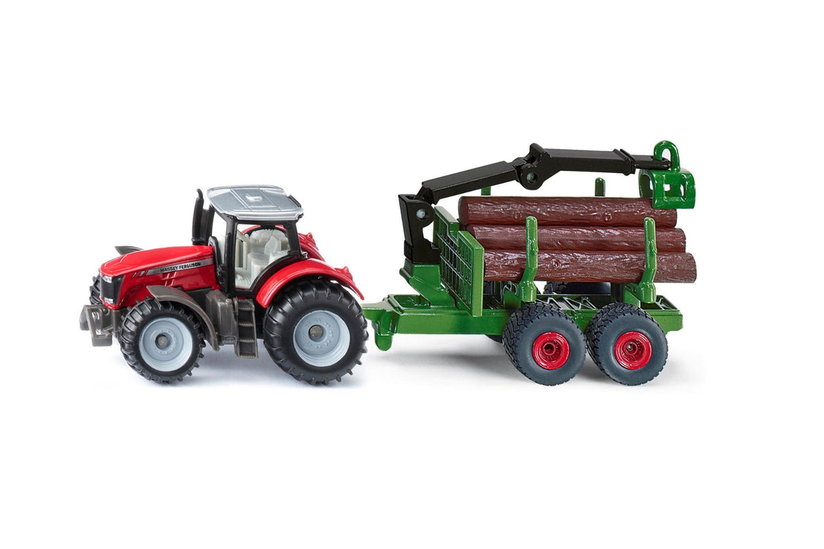 Siku Massey Ferguson met Bomen Trailer (1134)