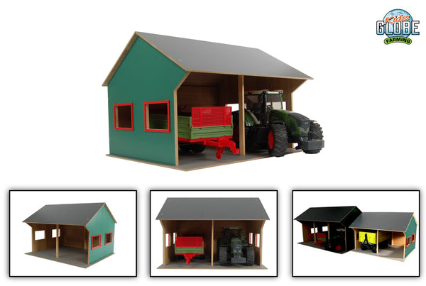 Kids Globe landbouwloods voor 2 voertuigen  1:16 44x53x37cm
