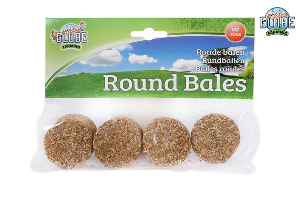 Kids Globe ronde balen 4stuks 1:32