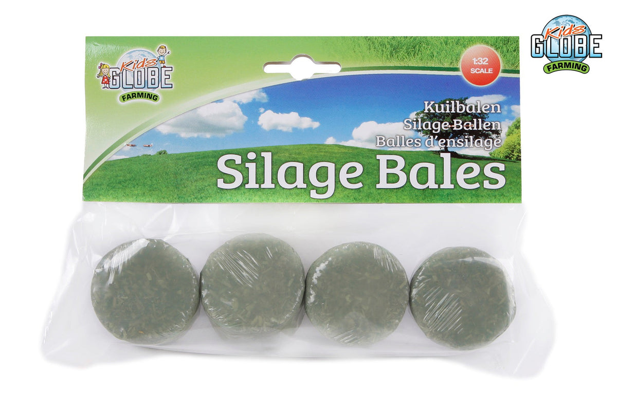 Kids Globe ronde kuilvoerbalen 4stuks 1:32