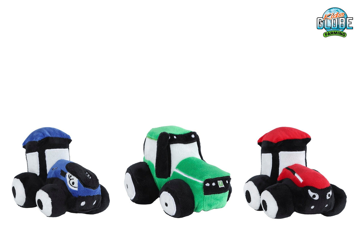 Kids Globe pluche tractor 3ass 13cm