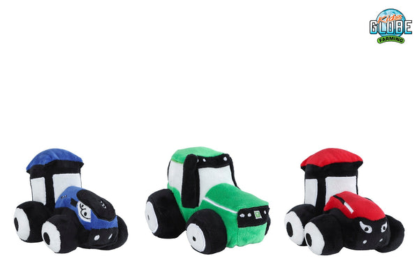 Kids Globe pluche tractor 3ass 13cm
